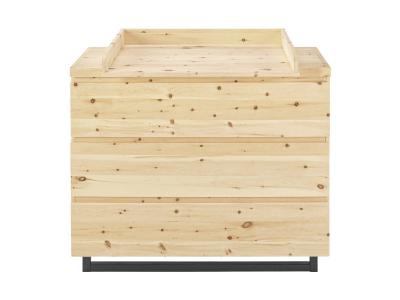 SCHARDT  Commode table &agrave; langer Timber pin naturel