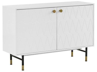 Commode blanche moderne avec grande capacit&eacute; de rangement