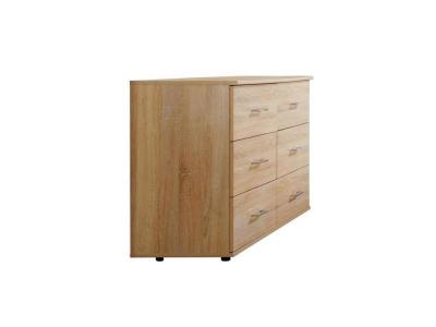 Commode CARAMELLA 6 tiroirs ch&ecirc;ne natural Bois Inside75
