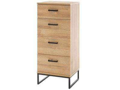 Commode coloris ch&ecirc;ne Grandson - Longueur 151 x Hauteur 88 x Profondeur 44 cm