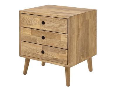 Commode coloris ch&ecirc;ne massif huil&eacute; - longueur 42 x hauteur 45 x profondeur 35 cm