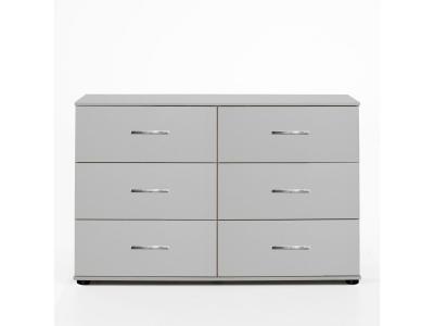 Commode de rangement coloris blanc - 130 X 41 X 83 cm -PEGANE-