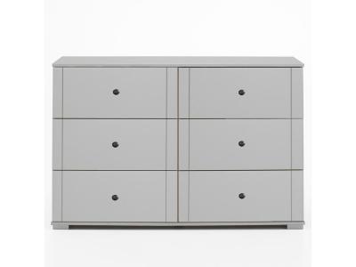 Commode de rangement coloris blanc - d 130 x 41 x 83 cm -pegane-