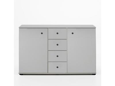 Commode de rangement coloris blanc - D 130 X 83 X 41 cm -PEGANE-