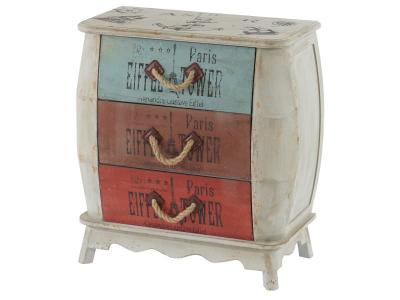 Commode leiria armoire table d'appoint, vintage, shabby chic, 74x70x36cm