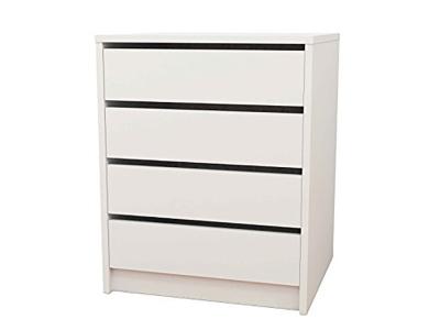 Commode / Meuble de rangement coloris blanc - Hauteur 61.4 x Longueur 50 x Profondeur 44 cm