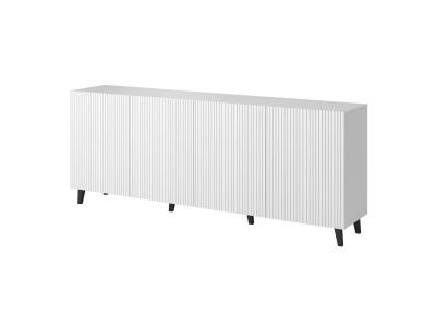 Commode pafos 200 cm, buffet blanc mat