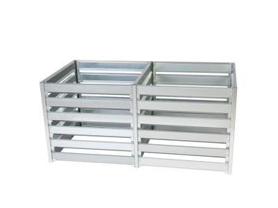 TIMBELA Composteur de jardin - 182 x 91 x h85 cm - 1408l