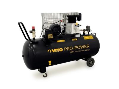 VITO Compresseur &agrave; Courroie 300L 15 Bar 3000W 4CV  400L / min.