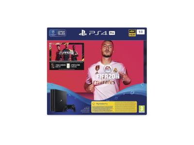 Pack Ps4 Pro 1to Noire + FIFA 20 + Ps+ 14j Vch