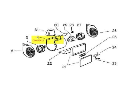 SCHOLTES Convoyeur D Air Moteur Pour Hotte  - C00126412