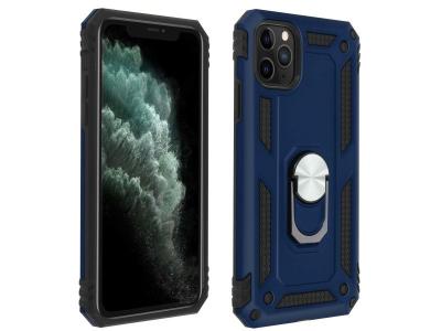 AVIZAR  iPhone 11 Pro Max - Coque Bague Support Bleu