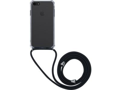 BIGBEN CONNECTED Coque transparente + bandouli&egrave;re noire IP6/6S/7/8