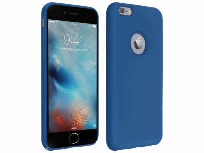 AVIZAR Coque Apple iPhone 6 Plus et 6S Plus Silicone Semi-rigide Soft Touch Bleu