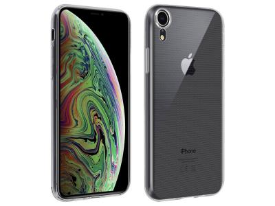 AVIZAR Coque Arri&egrave;re + Film Verre Tremp&eacute; &eacute;cran Apple iPhone XR - Contour noir