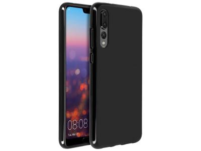 AVIZAR Coque en silicone souple noire  pour Huawei P20 Pro