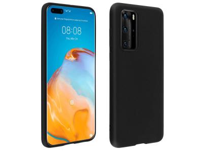 AVIZAR Coque pour Huawei P40 Pro Protection Souple Flexible Antichoc Finition Mate Noir 