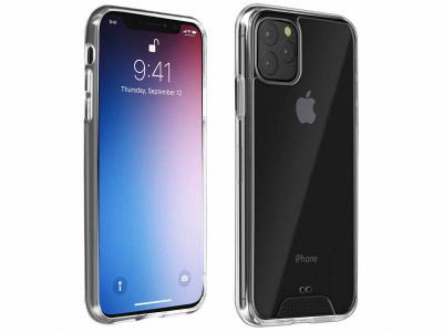 AVIZAR Coque iPhone 11 Pro Max Bi-mati&egrave;re Bumper Collection Cristal Transparent 