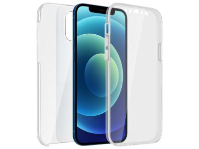 AVIZAR Coque iPhone 12 Mini Protection Arri&egrave;re Rigide + Avant Souple Transparent