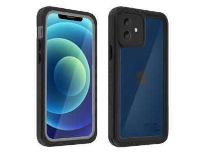 4SMARTS Coque pour iPhone 12 Mini Waterproof IP68 Antichocs 2m Active Pro Stark Noir 