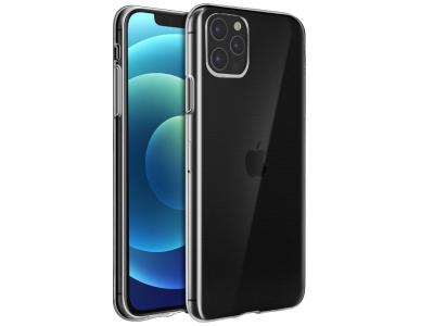 AVIZAR Coque pour iPhone 12 Pro Max Silicone Souple Ultra-Fin Transparent 