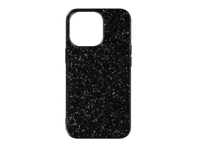 AVIZAR Coque iPhone 13 Pro Max Design Paillettes Rigide Finition Relief Noir