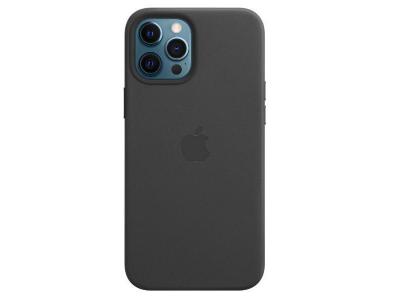 APPLE  iPhone 12 Pro Max Coque en cuir avec MagSafe - Noir - Neuf