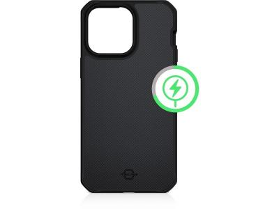 ITSKINS  itbalmagip14pbk - coque ballistic r nylon noir magsafe ip 14 pro