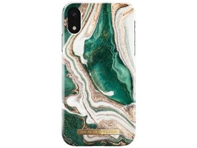 IDEAL OF SWEDEN Coque Fashion Golden Jade Marble pour iPhone XR  - Neuf