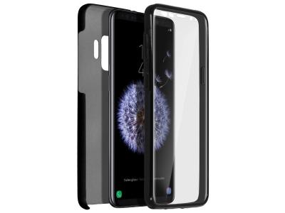 AVIZAR Coque Samsung Galaxy S9 Protection Silicone plus Arri&egrave;re Polycarbonate - Noir 