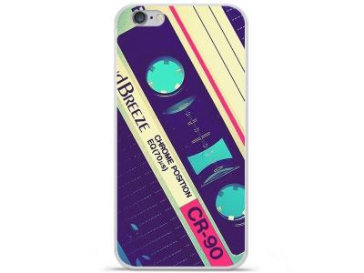 1001 COQUES Coque en silicone imprim&eacute;e compatible Apple iPhone 7 Cassette Vintage 