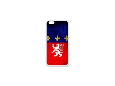 1001 COQUES Coque en silicone imprim&eacute;e compatible Apple iPhone 7 Drapeau Lyon 