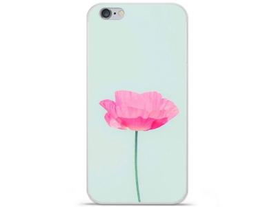 1001 COQUES Coque en silicone imprim&eacute;e compatible Apple iPhone 7 Fleur Rose 