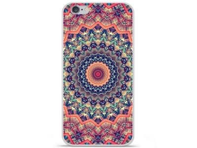 1001 COQUES Coque en silicone imprim&eacute;e compatible Apple iPhone 7 Plus Mandalla rose 