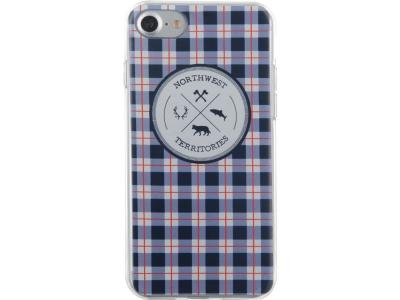 ALPEXE Coque souple bleue motifs &agrave; carreaux north west pour iphone se (2020)/8/7