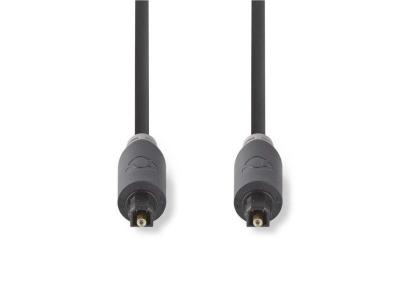 NEDIS C&acirc;ble audio optique toslink m&acirc;le - toslink m&acirc;le 2,0 m anthracite
