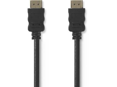 NEDIS  High-Speed 3m HDMI-Kabel mit Ethernet, vergoldet [Schwarz]