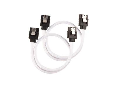 CORSAIR C&acirc;ble SATA gain&eacute;  Premium - SATA 6Gbps 30 cm, blanc