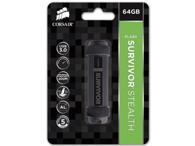 CORSAIR  flash survivor stealth 3.0 64 go CMFSS3B-64GB