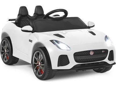 GOPLUS Voiture Electrique Jaguar pour Enfant 12V avec T&eacute;l&eacute;commande - 