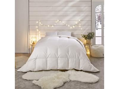 BLEU CALIN Couette chaude 230g/m2 90% duvet de Canard 200x200cm