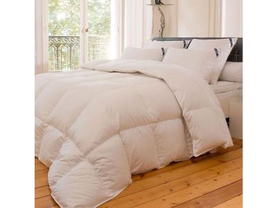 ALPES BLANC Couette naturelle 90% duvet neuf - enveloppe 100% coton - 220x240cm - fabrication fran&ccedil;aise - 300grm&sup2; chaude l&eacute;g&egrave;re r&eacute;spirante 