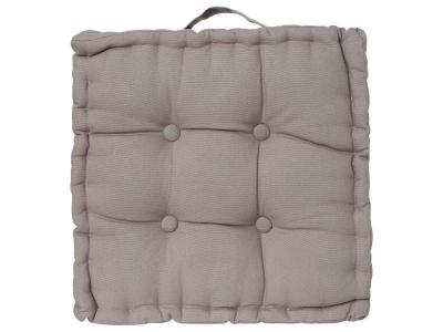 Atmosphera - Coussin de sol - 40 x 40 cm Gris
