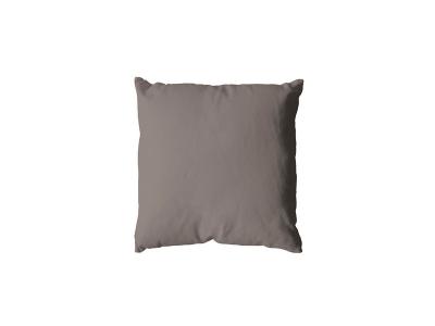 Coussin uni en polyester d&eacute;houssable Taupe 40x40 cm