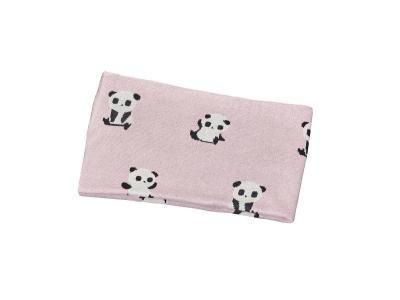 SAUTHON Couverture maille b&eacute;b&eacute; rose Panda Chao Chao -  Baby Deco