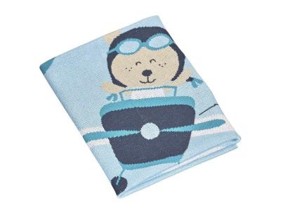 SAUTHON Couverture maille b&eacute;b&eacute; Lazare -  Baby Deco