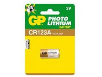 GP  Batteries DL123A Pile photo CR-123A lithium 1400 mAh 3 V