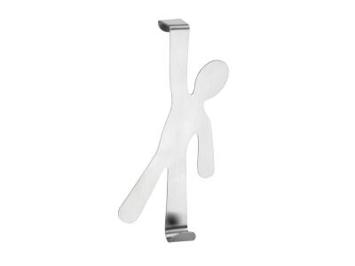 Pat&egrave;re porte Boy acier inox noir 