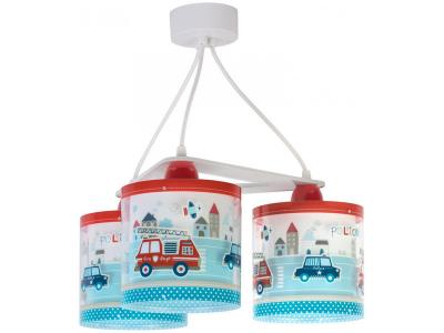 DALBER  lampes suspendues services d'urgence 3 pcs 20 cm