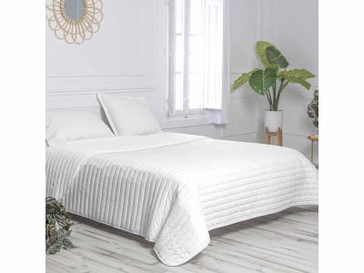 HAPPY FRIDAY Couvre-lit 100% Coton Blanc 240x260 cm